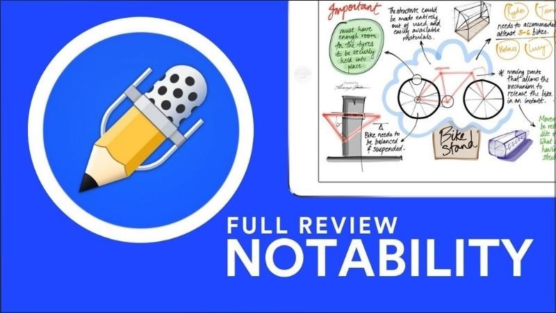 Ứng dụng Notability tương thích với Apple Pencil 2