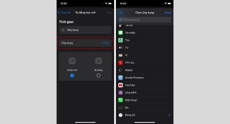 Chọn App mà bạn mu&ocirc;́n khóa