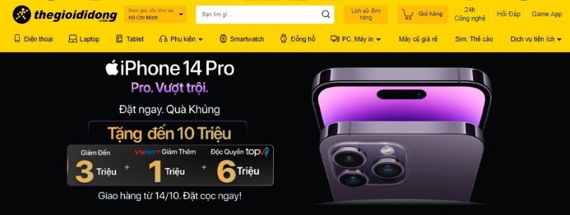 Website Thế Giới Di Động