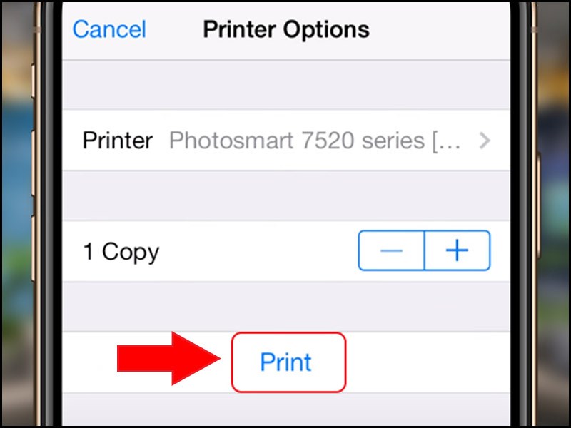 Nhấn v&agrave;o Print để ho&agrave;n th&agrave;nh