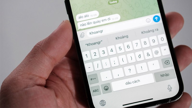 Lỗi g&otilde; tiếng Việt ở chữ đầu ti&ecirc;n tr&ecirc;n iOS 16
