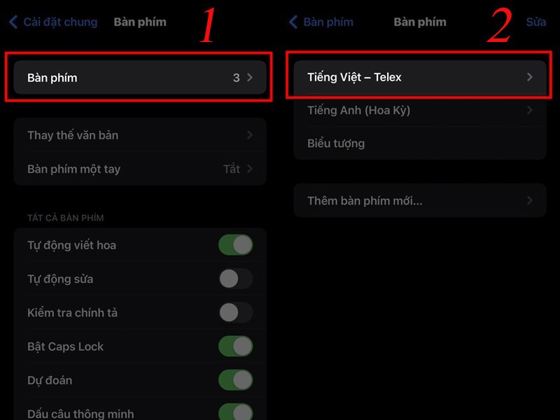Tiếp tục nhấp chọn B&agrave;n Ph&iacute;m