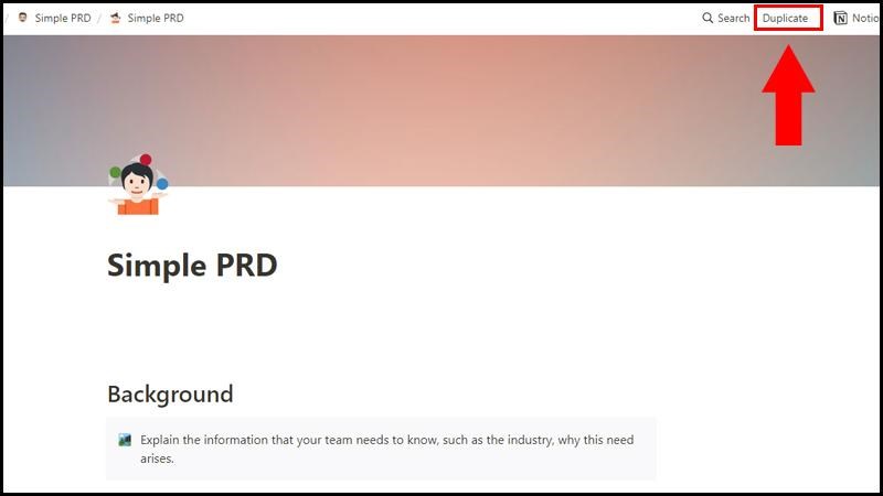 Chọn v&agrave;o Duplicate