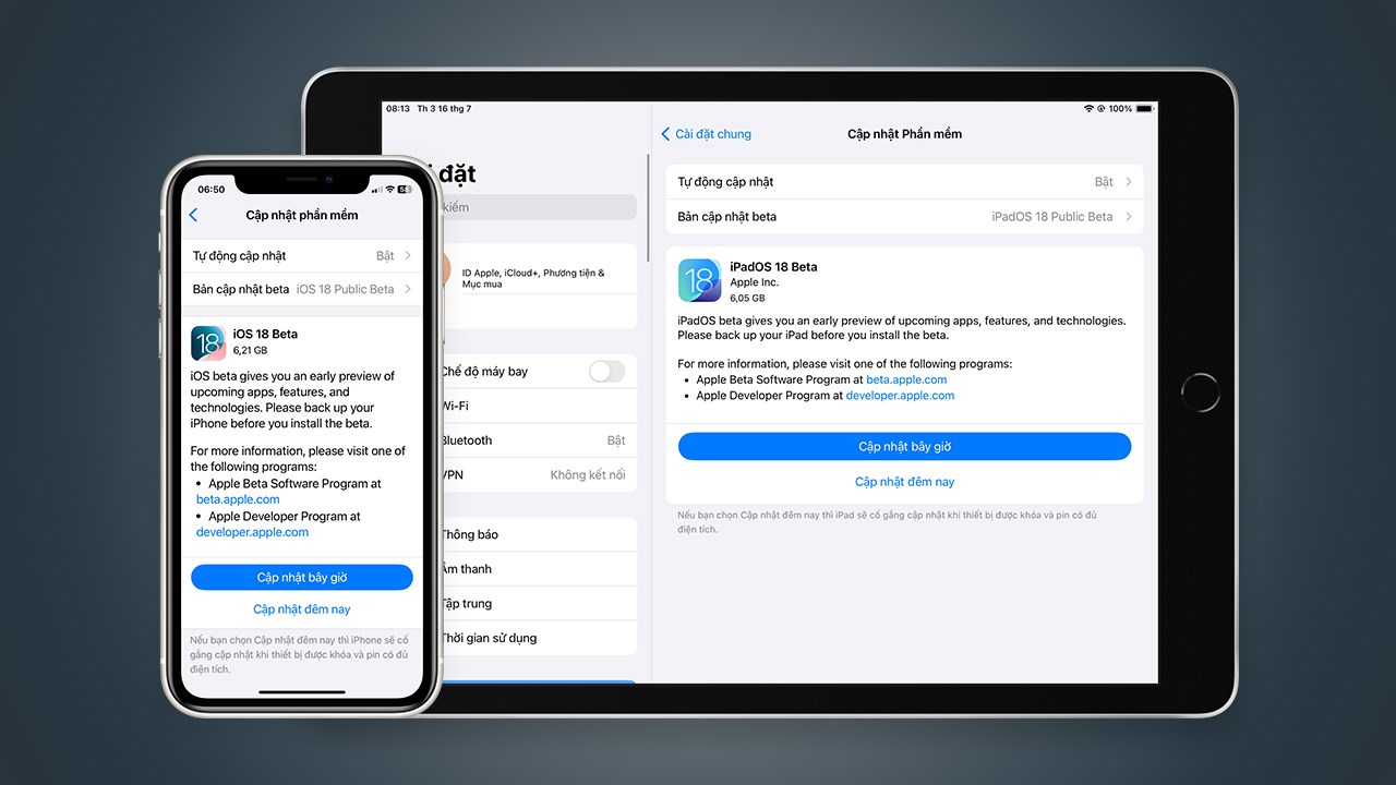 iOS và iPadOS 18 Public Beta hiện đã có thể được tải về 