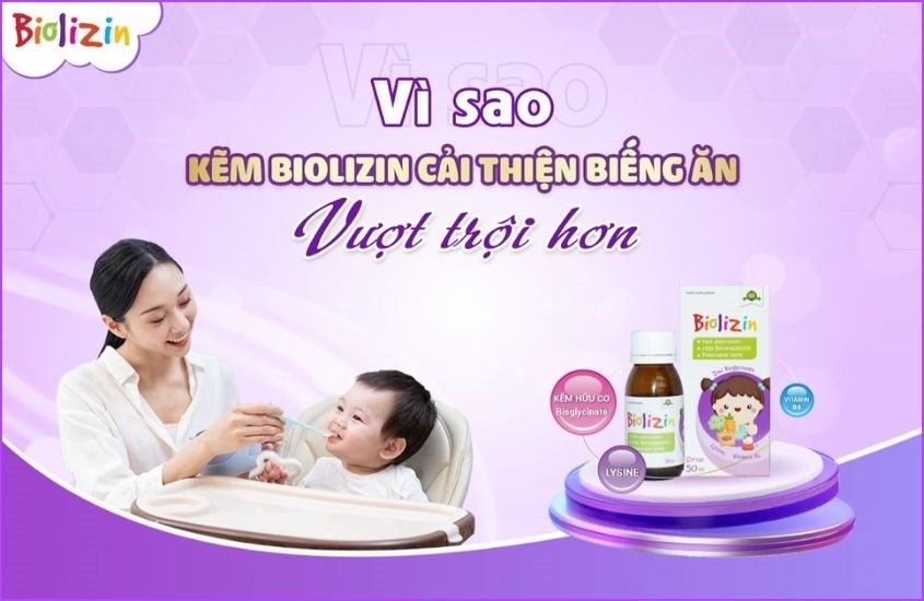 Kẽm Biolizin phải có thành phần ưu việt giúp trẻ ăn ngon hơn