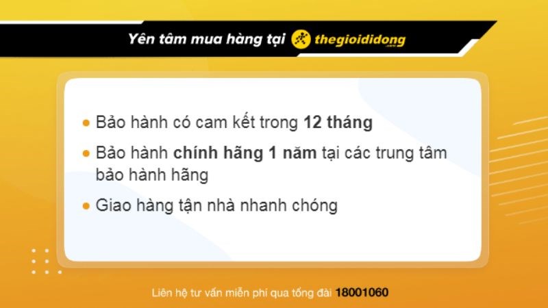 Chính sách bảo hành tại Thế Giới Di Động