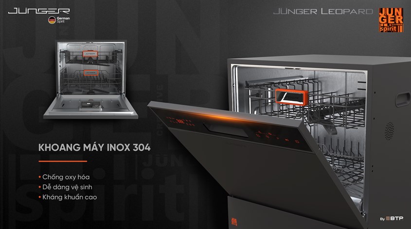 Máy rửa bát Junger Leopard có độ bền cao