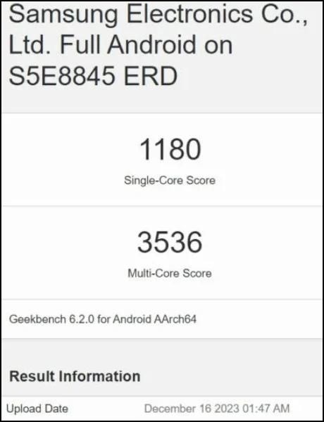 Kết quả kiểm tra trên Geekbench cho thấy hiệu năng vượt trội của Exynos 1480 so với thế hệ tiền nhiệm Kết quả kiểm tra trên Geekbench cho thấy hiệu năng vượt trội của Exynos 1480 so với thế hệ tiền nhiệm