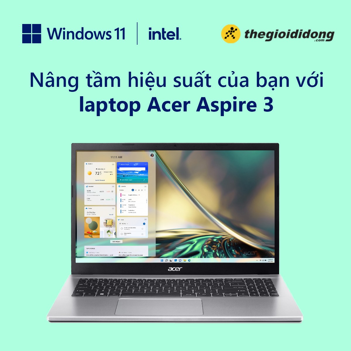 Nâng tầm hiệu suất của bạn với laptop Acer Aspire 3