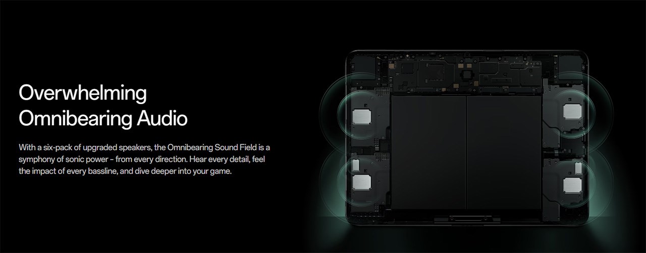 Hệ thống âm thanh 6 loa trên OnePlus Pad 2 Hệ thống âm thanh 6 loa trên OnePlus Pad 2