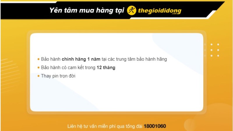 Ch&iacute;nh s&aacute;ch bảo h&agrave;nh đồng hồ tại Thế Giới Di Động