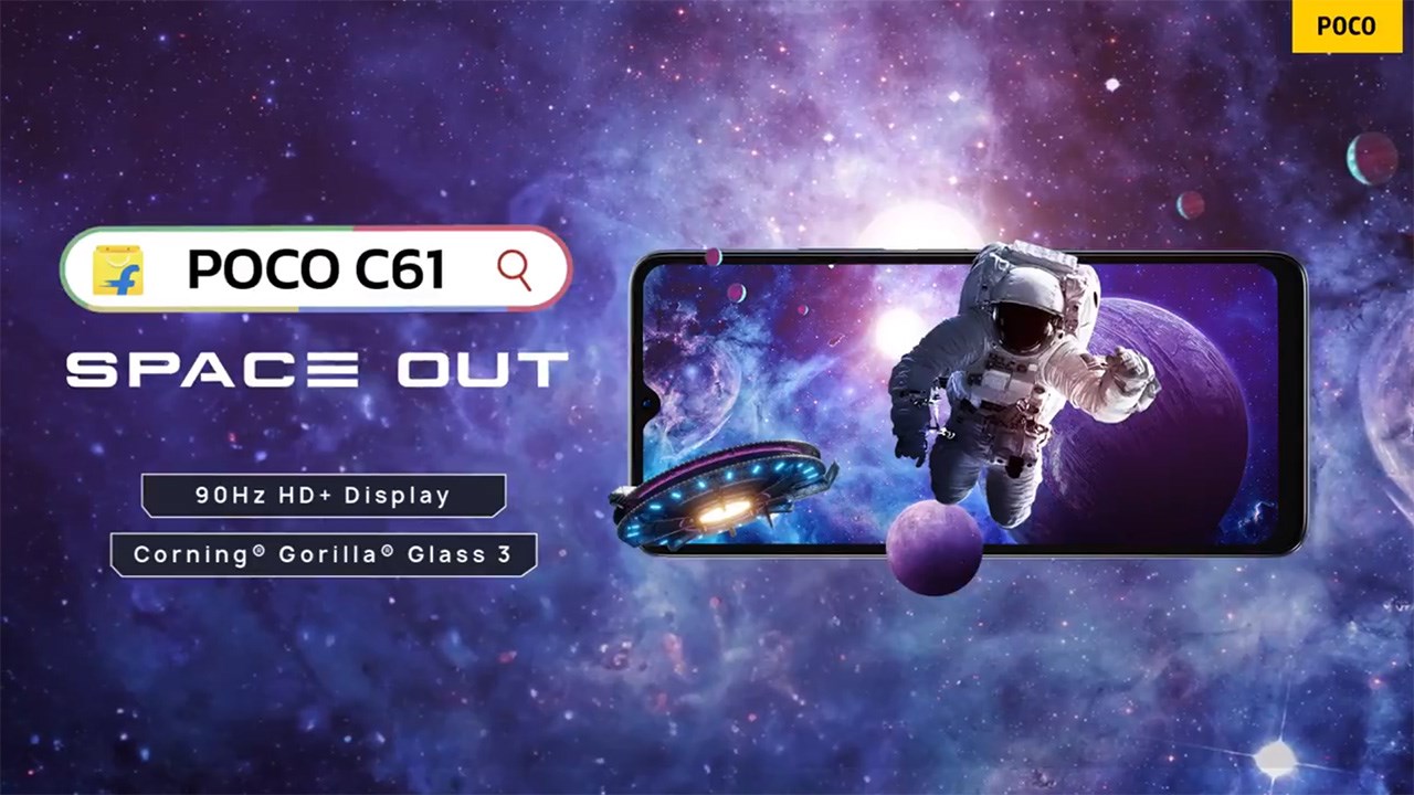 POCO C61 được trang bị màn hình 6.71 inch, độ phân giải HD+