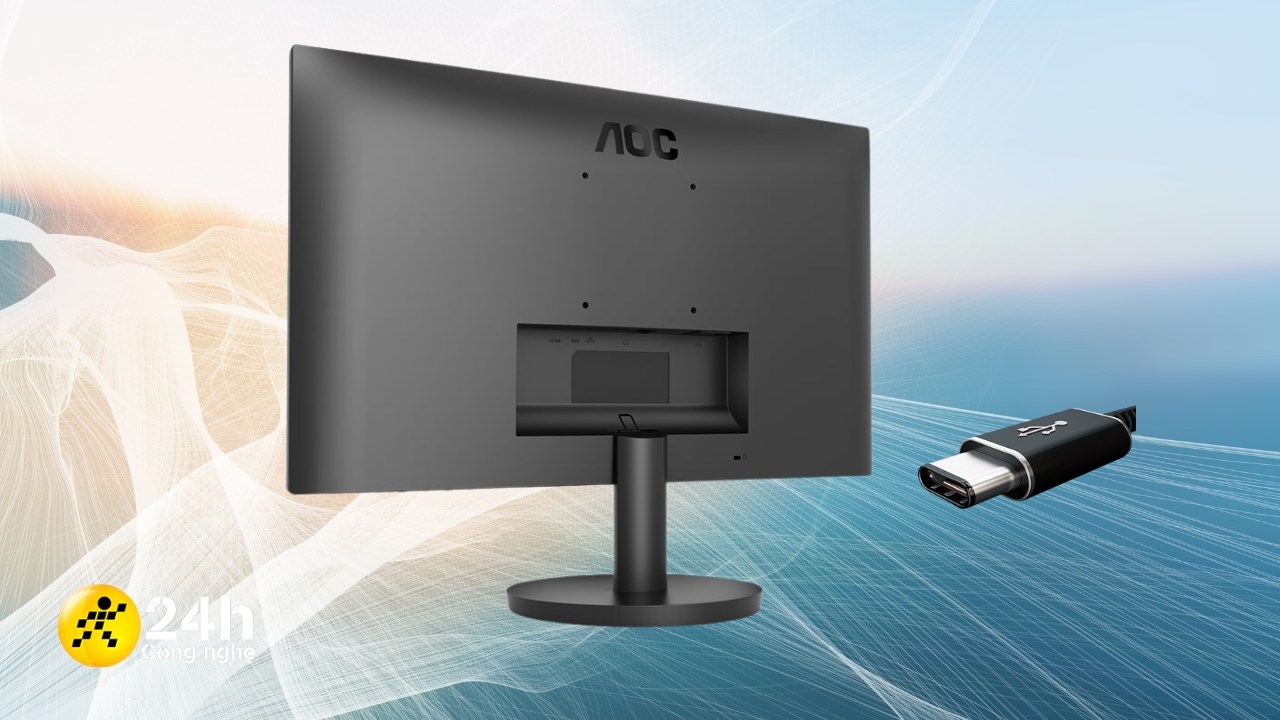Màn hình máy tính AOC có cổng Type-C 65W sạc được cho laptop rẻ nhất thị trường