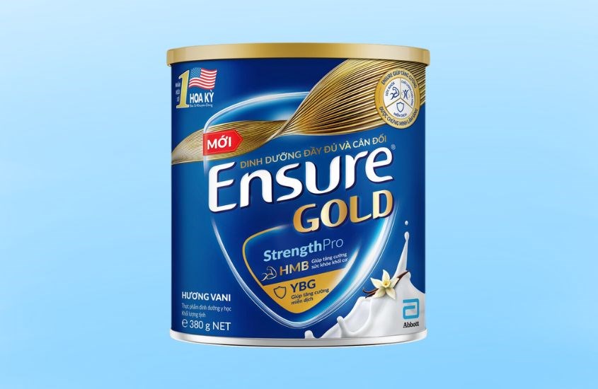 Sữa bột người lớn Ensure Gold StrengthPro hương vani 380g
