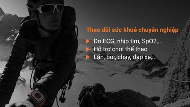 T&iacute;nh năng chuy&ecirc;n nghiệp để theo d&otilde;i sức khỏe