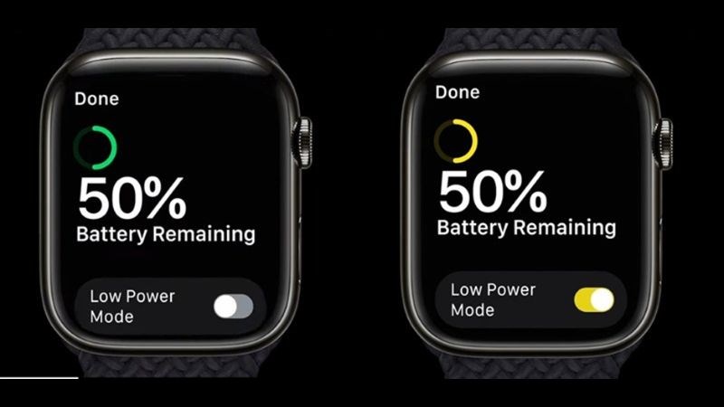 Chế độ tiết kiệm pin của Apple Watch S8.