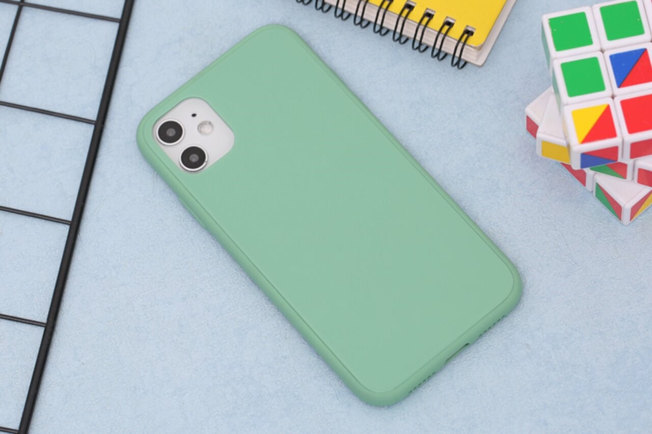 Ốp lưng iPhone 11 Nhựa cứng viền dẻo OSMIA Tempered Glass silk