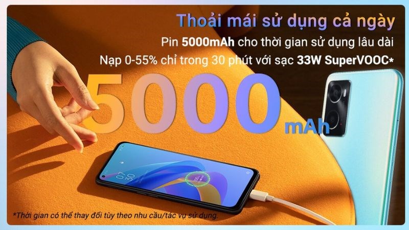 Pin cực khủng với c&ocirc;ng nghệ sạc nhanh mạnh mẽ
