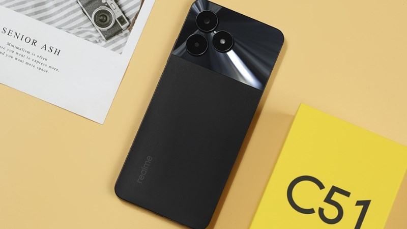 realmi C51 sở hữu thiết kế năng động nhưng kh&ocirc;ng k&eacute;m phần thời thượng