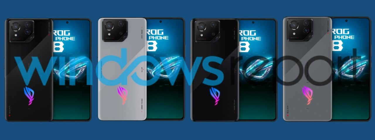 Hình ảnh render của ASUS ROG Phone 8 