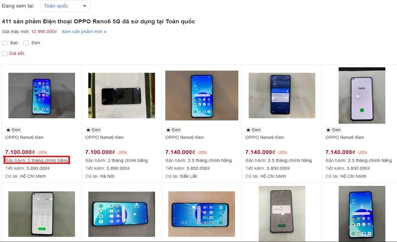 Ch&iacute;nh s&aacute;ch bảo h&agrave;nh điện thoại cũ tại TGDĐ