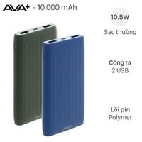 Pin sạc dự ph&ograve;ng Polymer 10000mAh AVA+ DS006