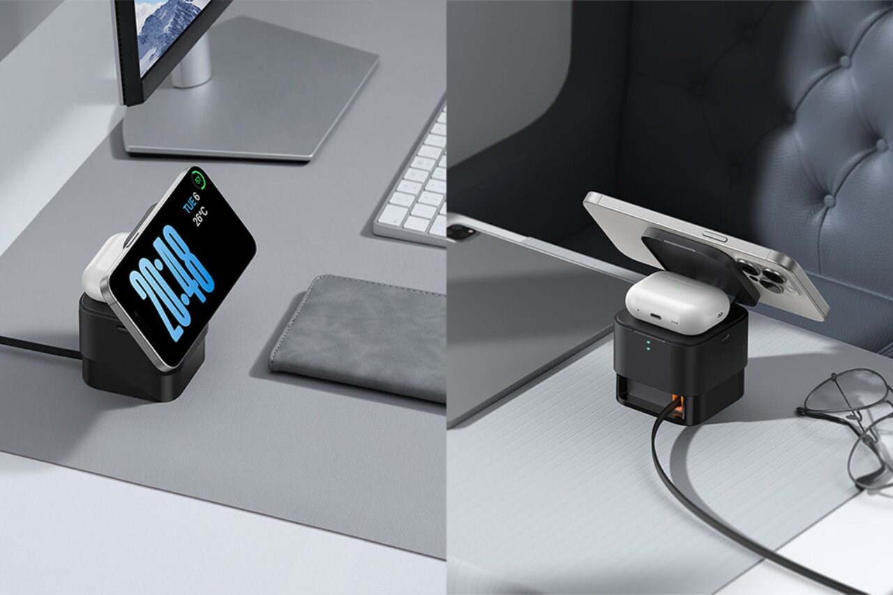 Sạc không dây MagPro 2 in 1 15W Baseus BS-W531