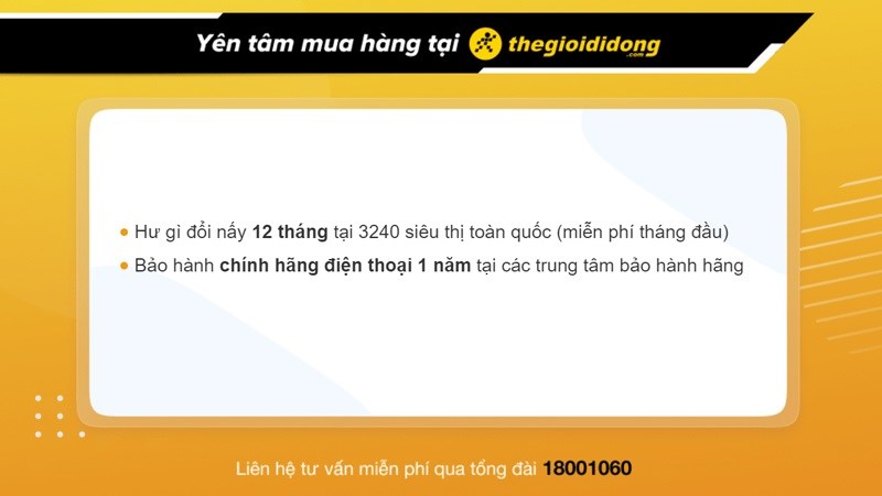 Ch&iacute;nh s&aacute;ch bảo h&agrave;nh tại Thế Giới Di Động