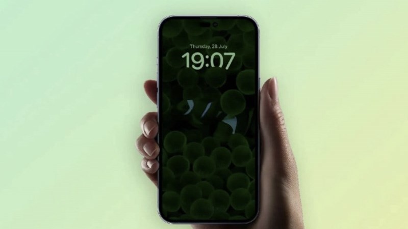 M&agrave;n h&igrave;nh iPhone 14 Pro được t&iacute;ch hợp th&ecirc;m c&ocirc;ng nghệ Always-on Display