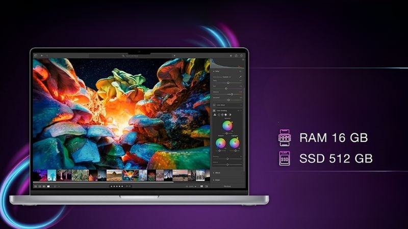 B&ocirc;̣ nhớ và RAM của Macbook Pro 16 inch đ&ecirc;̀u sở hữu th&ocirc;ng s&ocirc;́ hơn g&acirc;́p đ&ocirc;i