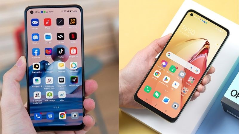 M&agrave;n h&igrave;nh OPPO Reno8 5G v&agrave; 4G