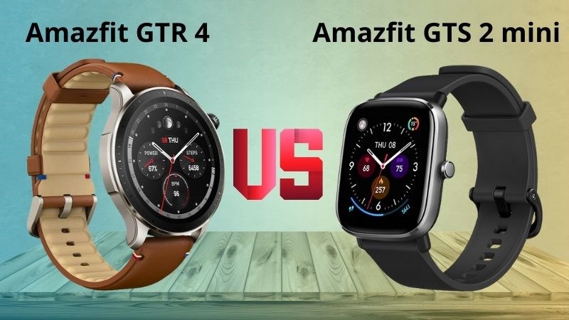 Dung lượng pin của Amazfit GTR 4 lớn hơn g&acirc;́p đ&ocirc;i Amazfir GTS 2 mini