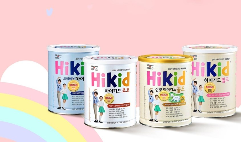 Sữa Hikid có 4 loại với các hương vị khác nhau