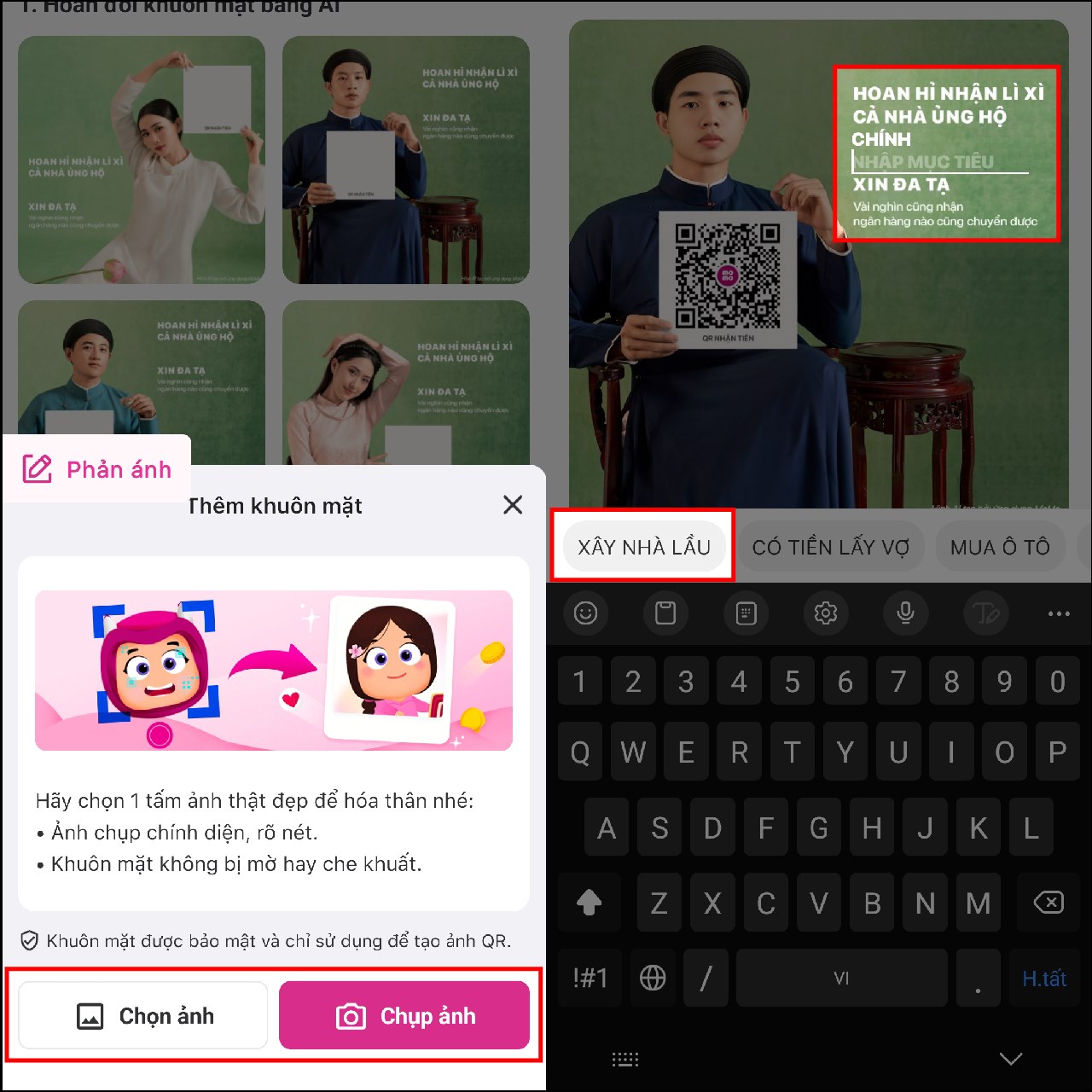 Cách tạo ảnh QR bằng AI trên ví MoMo