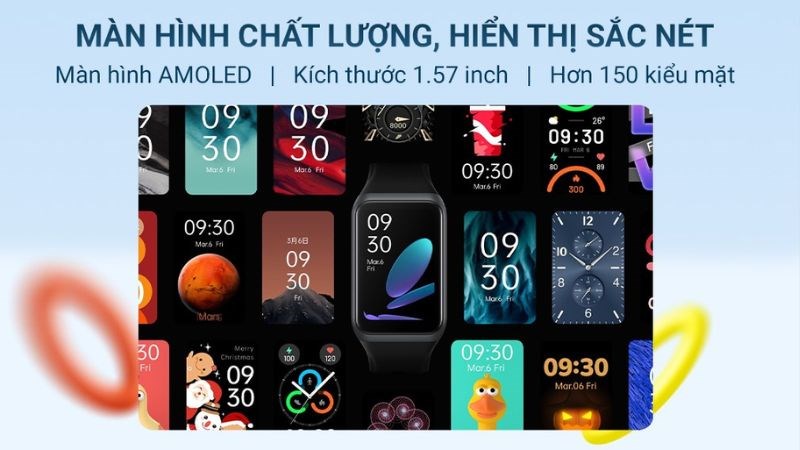 M&agrave;n h&igrave;nh chất lượng với k&iacute;ch thước 1.57 inch