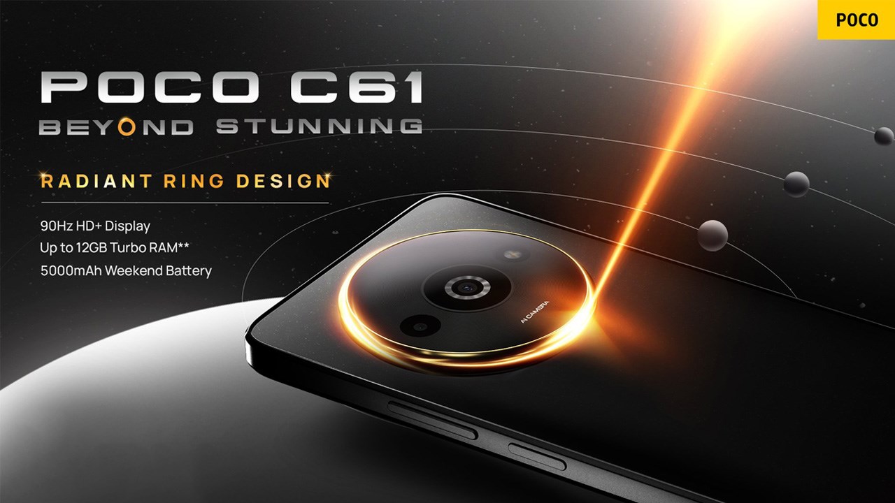 POCO C61 ra mắt với thiết kế cực đẹp, giá siêu rẻ