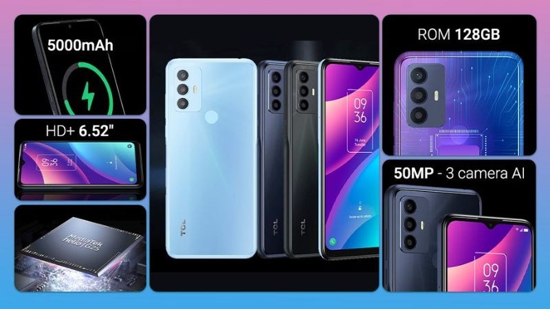 Đi&ecirc;̣n thoại TCL mang tr&ecirc;n mình m&ocirc;̣t c&acirc;́u hình mạnh mẽ