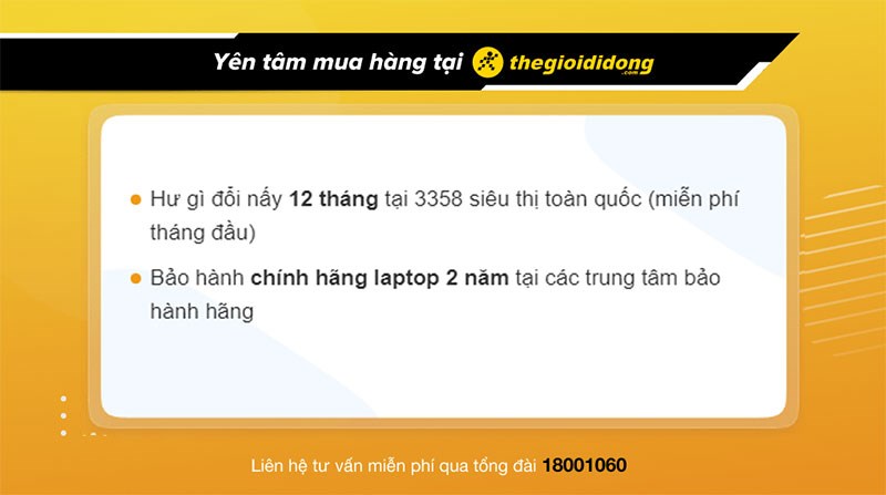 Chính sách bảo hành laptop tại Thế Giới Di Động Chính sách bảo hành laptop tại Thế Giới Di Động