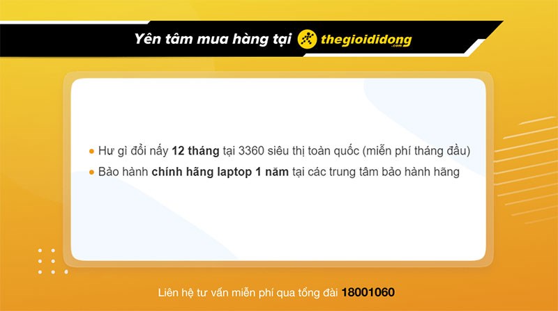 Ch&iacute;nh s&aacute;ch bảo h&agrave;nh laptop tại Thế Giới Di Động