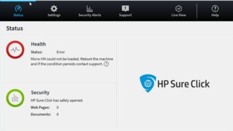 T&iacute;nh năng HP Sure Click sẽ bảo vệ PC của bạn