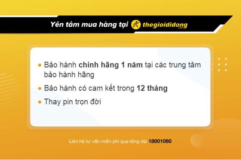 Ch&iacute;nh s&aacute;ch bảo h&agrave;nh đồng hồ tại Thế Giới Di Động