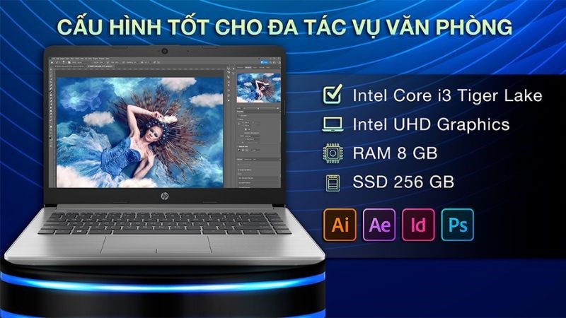 M&agrave;n h&igrave;nh rộng r&atilde;i 14 inch kết hợp tấm nền IPS