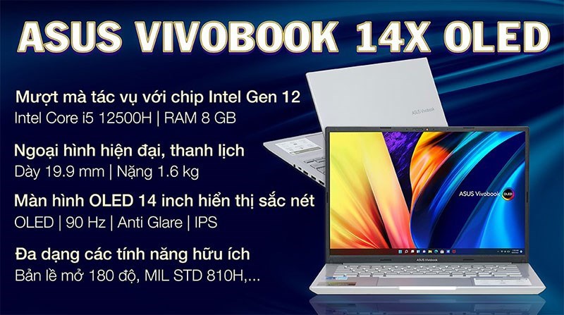 Laptop được trang bị đ&egrave;n b&agrave;n ph&iacute;m ấn tượng