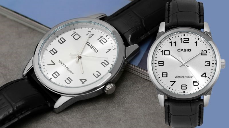 Đồng hồ thanh lịch với d&acirc;y da tổng hợp &ecirc;m &aacute;i