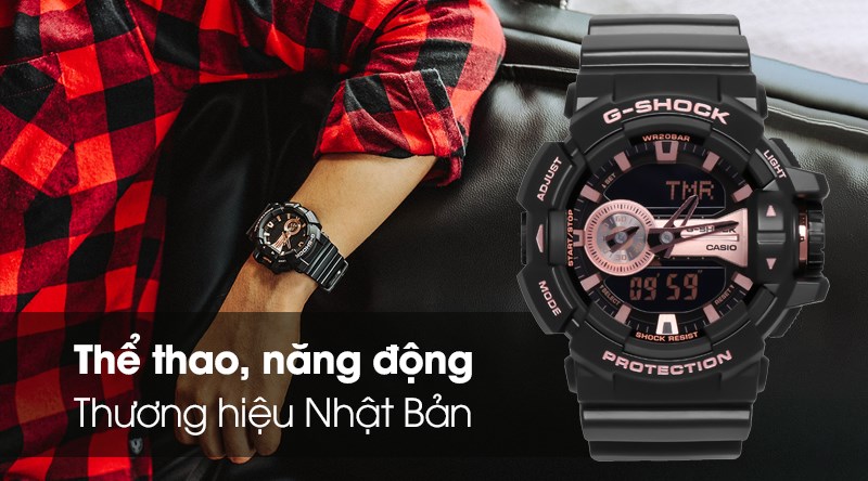 Đồng hồ được trang bị chất liệu khung viền bằng nhựa PC bền bỉ