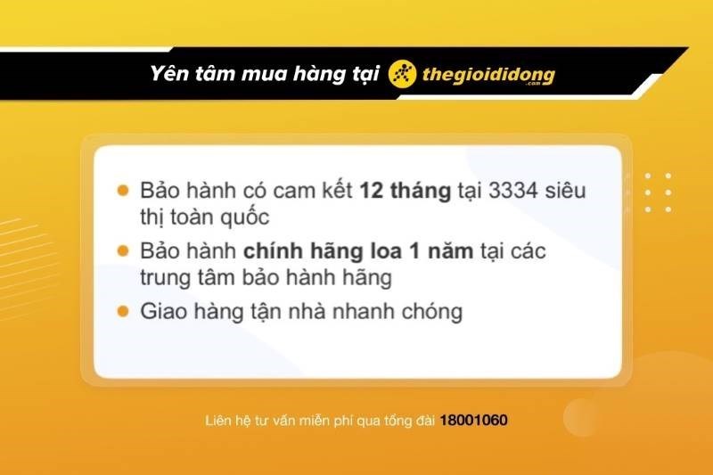 Ch&iacute;nh s&aacute;ch bảo h&agrave;nh ng&agrave;nh h&agrave;ng loa tại TGDĐ