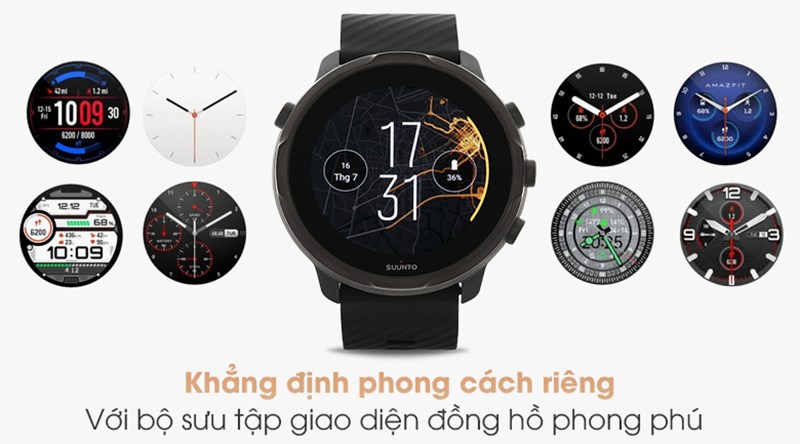 Đồng hồ được tích hợp sẵn 4 giao diện cho người dùng chọn lựa Đồng hồ được tích hợp sẵn 4 giao diện cho người dùng chọn lựa