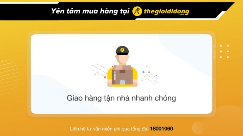 Thế Giới Di Động giao h&agrave;ng miễn ph&iacute; tận nh&agrave;