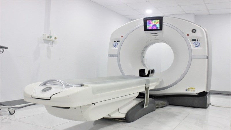 Chụp CT có thể biết được vị trí và kích thước khối u thanh quản Chụp CT có thể biết được vị trí và kích thước khối u thanh quản