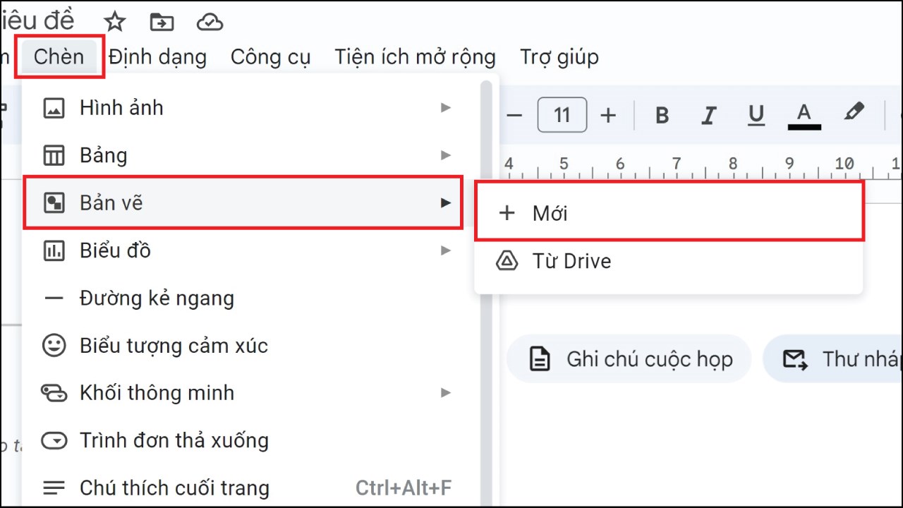 Cách vẽ sơ đồ tư duy trên Google Docs